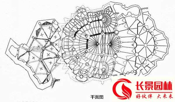 西班牙Güell公園景觀設計圖 西班牙Güell公園景觀設計圖